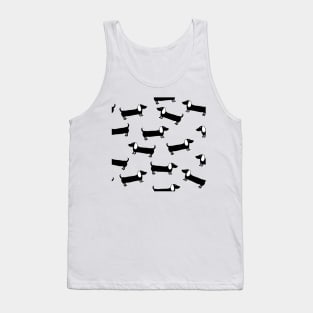 Cute dachshunds in black and white Tank Top